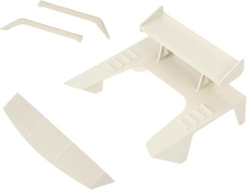 RC Car Accessories for WPL for D12 1/10 RC Drift Car Upgrade Parts Decoration KitRC Car Air Deflector Tail Wing Spoiler Window Sun Visor Set(Silver) in Saudi Arabia
