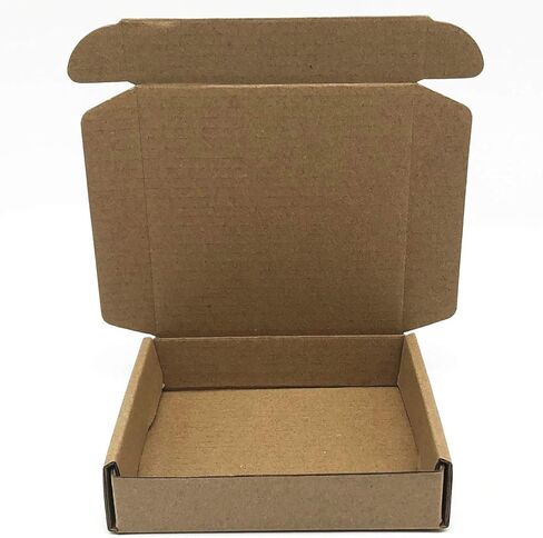 Small Cardboard Shipping Box Mailers 6x4x1.6 Inch Corrugated Packaging Storage Boxes 50 Pack (Inside Size: 5.3 x 3.8 x 1.5") in Kuwait