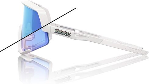 100% Glendale Sport Performance Cycling Sunglasses (Polished Translucent Lavender - HiPER Lavender Mirror Lens) in Saudi Arabia