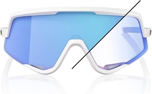 100% Glendale Sport Performance Cycling Sunglasses (Polished Translucent Lavender - HiPER Lavender Mirror Lens) in Saudi Arabia