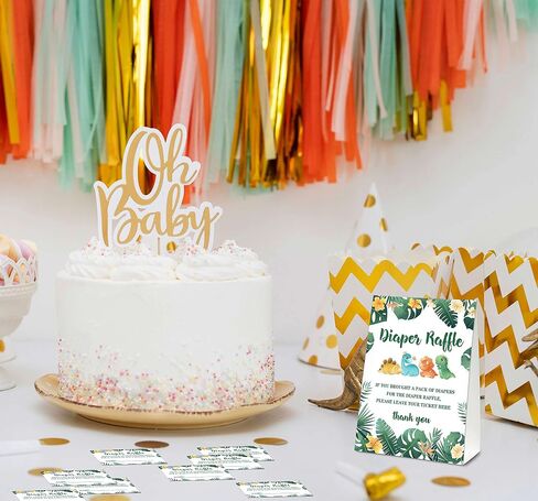 DETIHO Woodland Guess How Many Animal Crackers Are In The Jar Baby shower Game Cards,Jungle Safari Theme Baby Shower Games-1 Sign And 50 Cards- Baby shower Party Decoration Supplies-C09 in Kuwait