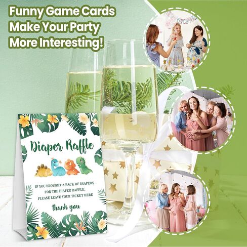 DETIHO Woodland Guess How Many Animal Crackers Are In The Jar Baby shower Game Cards,Jungle Safari Theme Baby Shower Games-1 Sign And 50 Cards- Baby shower Party Decoration Supplies-C09 in Kuwait