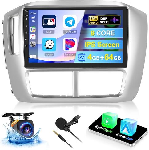 2+64GB Wireless Apple Carplay for Honda Pilot Android Radio 2006-2008, Hikity 9 Inch Touch Screen Pilot Stereo with Android Auto, GPS Navigation, WiFi, Bluetooth, WiFi, Mirror Link, SWC, Backup Cam in Saudi Arabia