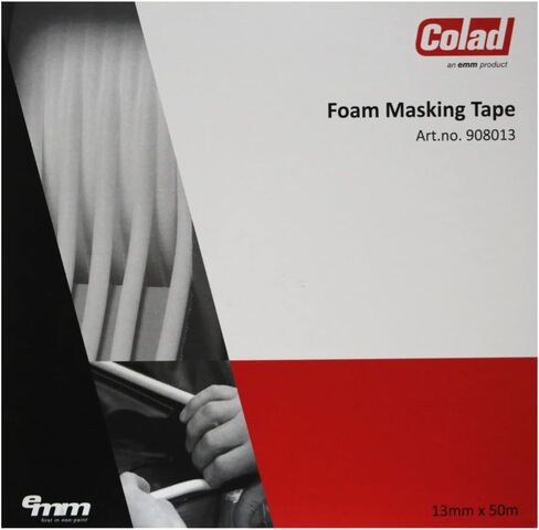 Colad Soft Edge Automotive Foam Masking Tape for Sealing Car and Truck Door Jams Overspray Protection 1/2 Inch x 54 Yards (13 mm x 50 m) in Saudi Arabia