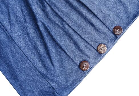 Womens Summer Tops Loose Fit V Neck Casual Shirts Lake Green XL in Kuwait