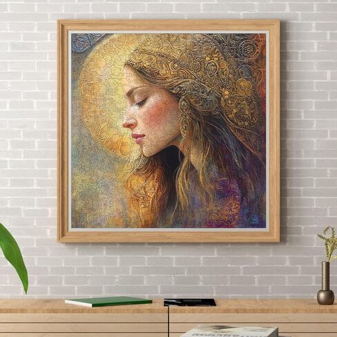 Beauty Bohemia Puzzles for Adults, Wooden Jigsaw Puzzles 300pcs,Medium, Unique Shape Adult Puzzles, Irregular Creative Gift(12.4 x 12.4 in) in Saudi Arabia