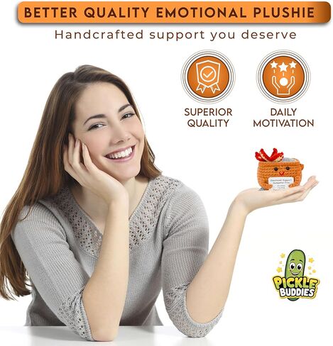 إكسسوارات مكتب النيران الوردي المخلل - الدعم العاطفي - الدعم العاطفي دمى النار يدويًا من الكروشيه اللطيف للقلق والتوتر الدعم العاطفي الدعم العاطفي ديكور مكتب الكروشيه in Kuwait