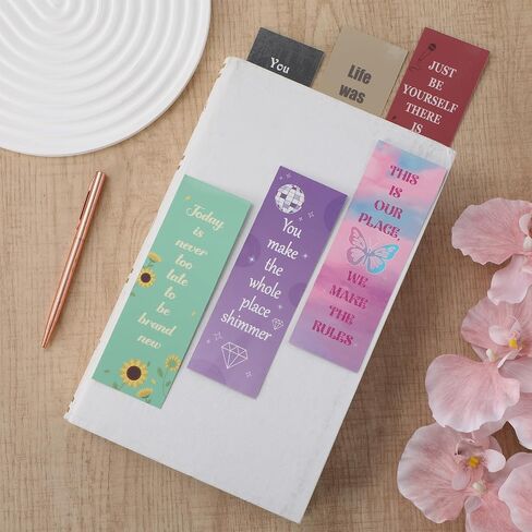 120Pcs Music Inspired Bookmarks Music Star Album Quotes Book Marks Bulk for Fans Gifts Popular Singer Book Lovers Accessories Party Favors for Bookish Birthday School Office Decors Supplies 6 x 2inch in Saudi Arabia