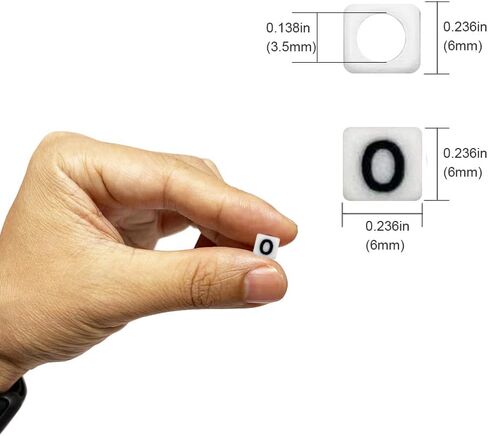 600pcs 6x6mm مربع رمز الأكريليك # الخرز لأساور الصداقة صنع المجوهرات ، قاعدة أكريليك أبيض مع رمز أسود # حبات لأساور الحرف DIY قلادات مفتاح السلاسل in Kuwait