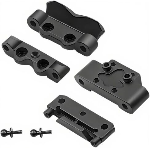 Front Bulkhead and Rear Pin Mounts Set Aluminum Meta for Losi Micro b Losi Micro t Upgrades Parts 1/24 1/28 Accessories Rc Car 2WD Buggy RTR LOS00007 Replacement (Purple) in Kuwait