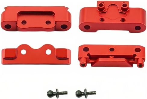 Front Bulkhead and Rear Pin Mounts Set Aluminum Meta for Losi Micro b Losi Micro t Upgrades Parts 1/24 1/28 Accessories Rc Car 2WD Buggy RTR LOS00007 Replacement (Purple) in Kuwait