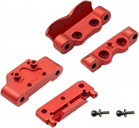 Front Bulkhead and Rear Pin Mounts Set Aluminum Meta for Losi Micro b Losi Micro t Upgrades Parts 1/24 1/28 Accessories Rc Car 2WD Buggy RTR LOS00007 Replacement (Purple) in Kuwait