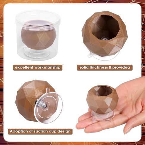 بيت مخفي عنكبوت قافز للحيوانات الأليفة، حاوية عنكبوت قافز، مخابئ للزواحف، أرجوحة عنكبوتية مع كوب شفط، حاوية عنكبوت حيوان أليف وضفدع لإخفاء ألعاب تسلق الكهف in Kuwait