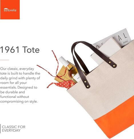 Sunbrella 1961 Tote Bag | Durable, Water & Stain Resistant | Fits 13" Laptop | Recycled Material | For Business & Travel | Sunset in Saudi Arabia