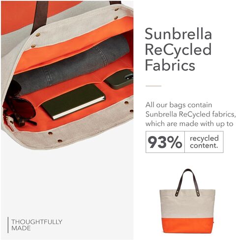 Sunbrella 1961 Tote Bag | Durable, Water & Stain Resistant | Fits 13" Laptop | Recycled Material | For Business & Travel | Sunset in Saudi Arabia