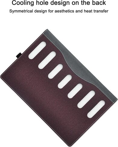 حالة تغطية الكمبيوتر المحمول لـ Dell Latitude 5440 5430 5420 5431 5421 7430 7420 [ليس للموديلات الأخرى] ، 2 في 1 بوغ غلاف دفتر من الجلد (Latitude 7430 7420 ، بورغوندي) in Kuwait