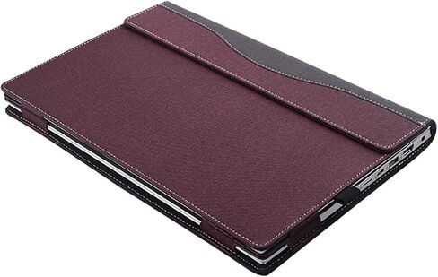 حالة تغطية الكمبيوتر المحمول لـ Dell Latitude 5440 5430 5420 5431 5421 7430 7420 [ليس للموديلات الأخرى] ، 2 في 1 بوغ غلاف دفتر من الجلد (Latitude 7430 7420 ، بورغوندي) in Kuwait
