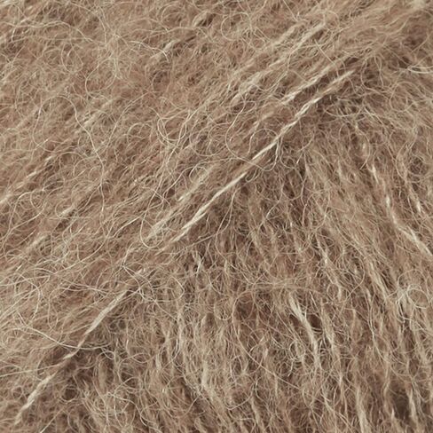 Fluffy Superfine Alpaca and Silk Yarn, Drops Brushed Alpaca Silk, Light and Warm 0.9 oz 153 Yards per Ball (05 Beige) in Saudi Arabia