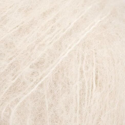 Fluffy Superfine Alpaca and Silk Yarn, Drops Brushed Alpaca Silk, Light and Warm 0.9 oz 153 Yards per Ball (05 Beige) in Saudi Arabia