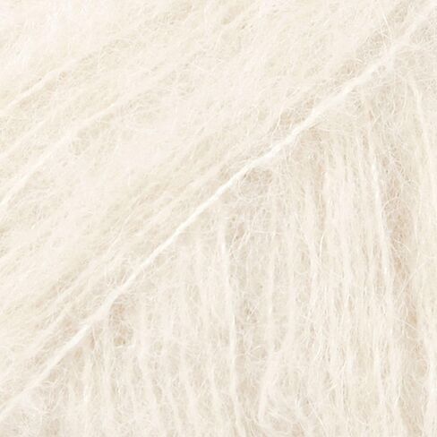 Fluffy Superfine Alpaca and Silk Yarn, Drops Brushed Alpaca Silk, Light and Warm 0.9 oz 153 Yards per Ball (05 Beige) in Saudi Arabia