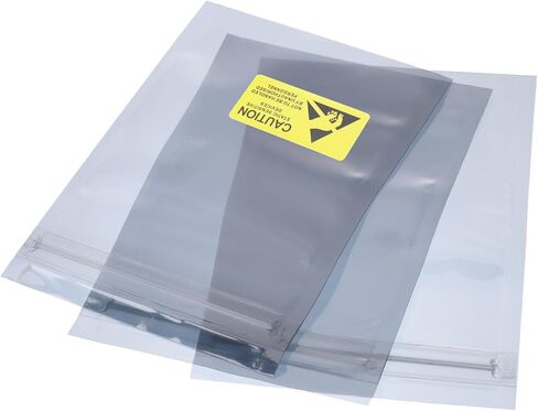 MECCANIXITY Anti Static Bags Shielding Bag 50pcs 6.7x9.8inch(17x25cm) Resealable with Labels for Hard Drive HDD SSD PCB Board in Saudi Arabia
