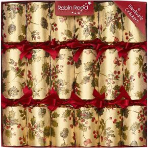 Olde English Crackers Berry Garland Party Party Party - مجموعة من 6 مفضلات زخرفية فاخرة لجميع مناسبات العطلات
