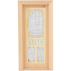 1:12 Doll Door, Dollhouse Furniture Miniature Hollow Wooden Single Door Excellent Furniture Model for Dolls
