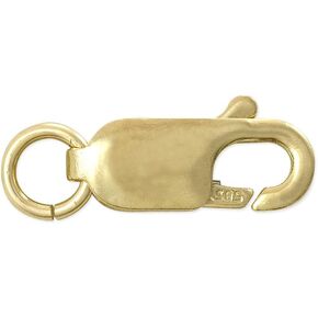 Jewelry Lobster Claw Clasp 12x4mm 14 Karat Solid Yellow Gold