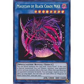 Yu-Gi-Oh! - Magician of Black Chaos MAX - TN19-EN002 - Prismatic Secret Rare - Limited Edition - 2019 Gold Sarcophagus Tin