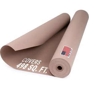 35" x 1992" (166’) Brown Rosin Paper Roll - Made in USA Thick Heavy-Duty 7 mil Masking Paper for Surface Protection from Paint, Dust, Foot Traffic - Paint Floor Covering