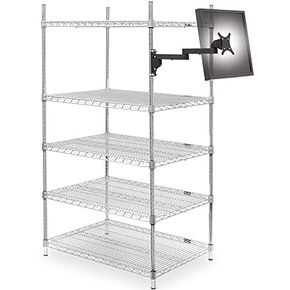 Innovative, Monitor 1" Wire Shelf Mount W/Vesa Tilter 8.5" & 4" Extensions