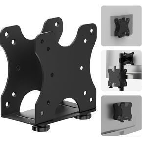 Adjustable Thin Client Mini PC Vesa Mount to Wall, Under Desk, Attached to Stand Pole for HP, Dell, Bosgame Ryzen 5, GMKtec K11, Bmax B3, KAMRUI E3B, NUC, Mac mini and Small CPUs