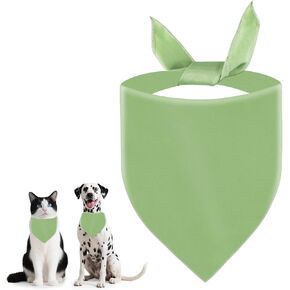 Blank Red Dog Bandanas, DIY Plain Dog Bandana Solid Scarf for Medium Dogs Birthday/Party Fun Pet Idea Gift