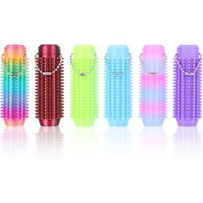 6PCS Little Ouchies Fidget, 3.54*1.18In Pain Stim Fidget Toy, 3D Printed Spiky Grippie Stim Keychain, Little Ouchie Fidget Toy for Anxiety Relief, Pain Stim Fidget for Adult (6 Pack)