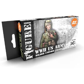 AK Interactive 3G WW2 US Uniforms - Plastic Modelling Paints & Accessories, Item # AK-11634