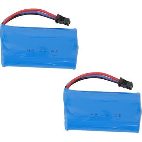 7.4V 1200mAh Lipo Battery for MNRC MN128 RC Crawler 4WD Off-Road Truck (2PCS)