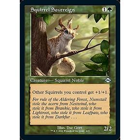 Magic: the Gathering - Squirrel Sovereign (415) - Retro Frame - Modern Horizons 2