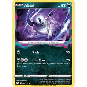 Pokemon - Absol 076/159 - Crown Zenith - Holo Rare Card