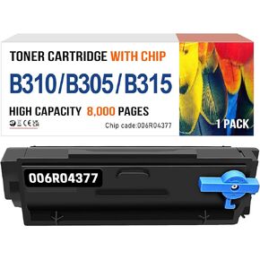 for Xerox B305 B310 B315 Toner Cartridge (with Chip), 8000 Pages High Capacity 006R04377 Compatible 006R04376 006R04378 Black Ink Cartridge Replacement for Xerox B310 B315 B305 Printer (1 Pack)