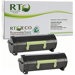 Renewable Toner Remanufactured High Yield Toner Cartridge Replacement for Lexmark 501H 50F1H00 MS Series MS310 MS312 MS315 MS410 MS415 MS510 MS610 (Pack of 2)