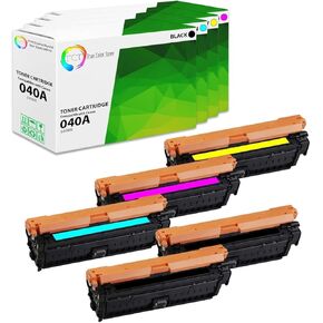 TCT Compatible Toner Cartridge 4 Pack - Canon 040A Series for LBP712CDN Printer - Includes Black, Cyan, Magenta, Yellow - High Yield - Canon Cartridge 040