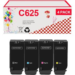 006R04616 006R04617 006R04618 006R04619 Toner Cartridge Works for VersaLink C620 C625 Printers (4-Pack)