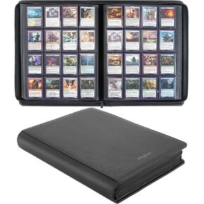 16-Pocket Binder for 1280 Trading Cards, Ringless Album with 40 Double Sided and Side-Loading Pages, Compatible with MTG, Sport Cards and other Standard Collectible Cards