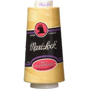 American & Efird Maxi-Lock Cone, 3000-Yard, Leghorn Thread Spool, 9000 Foot