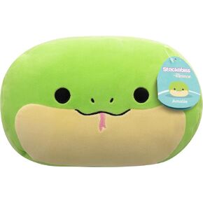 Squishmallows Original 12-Inch Amalie Green Spotted Snake Stackables - Official Jazwares Plush