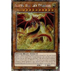 Slifer The Sky Dragon (Platinum Secret Rare) - RA03-EN244 - Platinum Secret Rare - 1st Edition