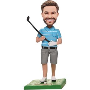 Custom Male Golfer Posing Bobbleheads Customized Bobbleheads A Handmade Doll Based On Pictures is The Best Choice for Gifts, Each One is Unique