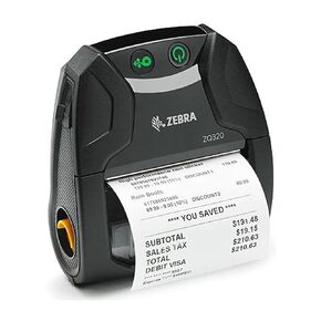 Zebra ZQ320 Mobile Direct Thermal Printer - Monochrome - Receipt Print - Bluetooth - Yes - 2.83" Print Width - 3.94 in/s Mono - 203 dpi - 3.15" Label Width