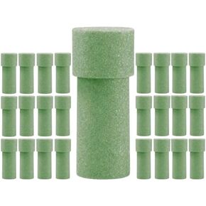 Memorial Vase Foam Insert 3.4 Inch x 8 Inch Green Foam Course Pore Dry vase Inserts for Artificial, Silk, Wire stem Floral Designs. Choose Quantity 1, 12, 24 Pcs. 24 Pcs