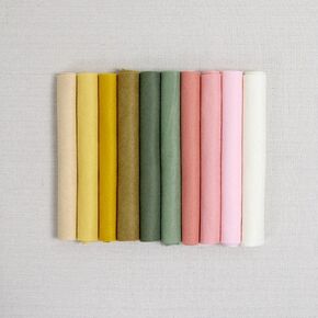 Wool Felt, 10 pcs 9"x12" in Boho Flower Colors, 1 mm Thick, Soft & Pliable, Wool Blend Felt, Boho Garden 9"x12"